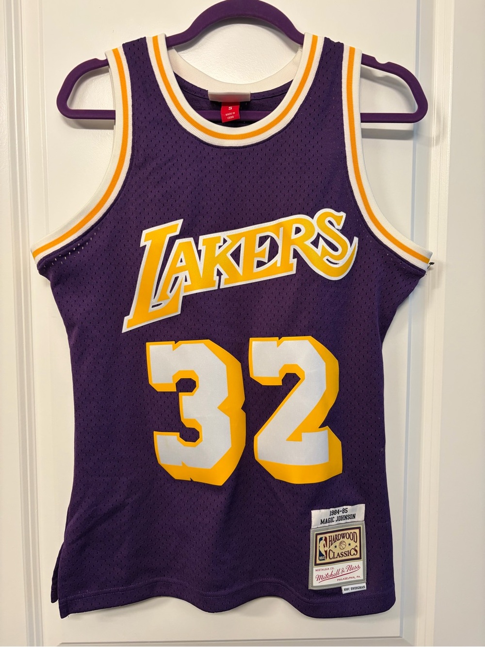 Mitchell & Ness NBA Hardwood Classics Jersey LA Lakers #32 Magic Johnson Size S